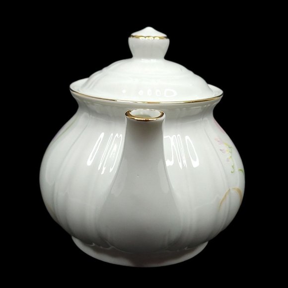 Vintage Kmart Tea For Friends Porcelain Teapot Floral Gilt Japan Box Gift Ware - Picture 3 of 11
